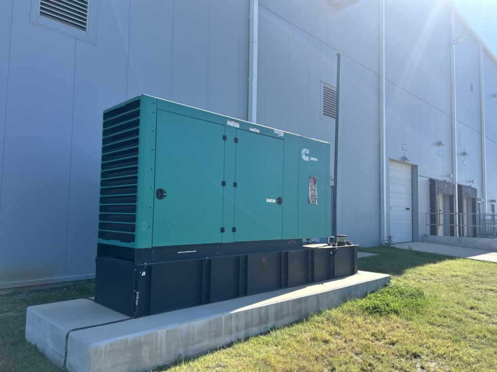 A Cummins industrial generator installation featured by Lonestar Power Systems